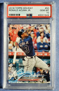 2018 Topps Walmart Holiday Snowflake baseball Ronald Acuna Jr. rookie card #HMW50, ATLANTA BRAVES