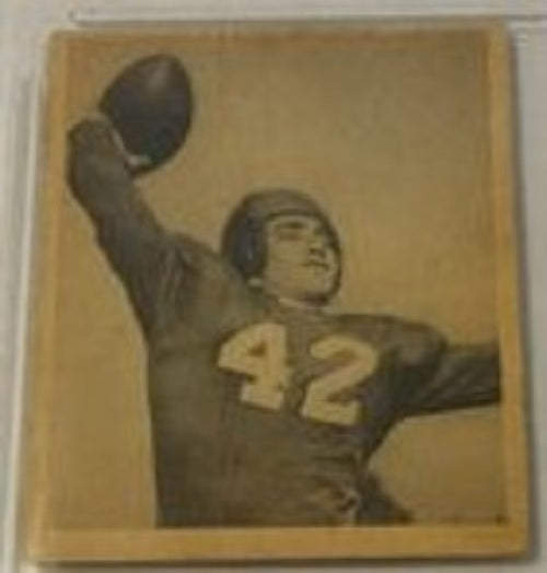 1948 Bowman football Charley Conerly rookie card #12, NEW YORK GIANTS