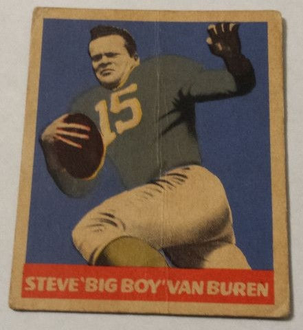 1949 Leaf football Steve Van Buren #79, PHILADELPHIA EAGLES (HOF)
