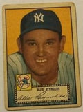 1952 Topps baseball Allie Reynolds #67, YANKEES