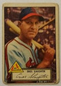 1952 Topps baseball Enos Slaughter #65, St. Louis CARDINALS (HOF)