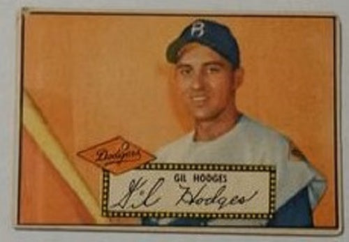 1952 Topps baseball Gil Hodges #36, DODGERS (HOF)