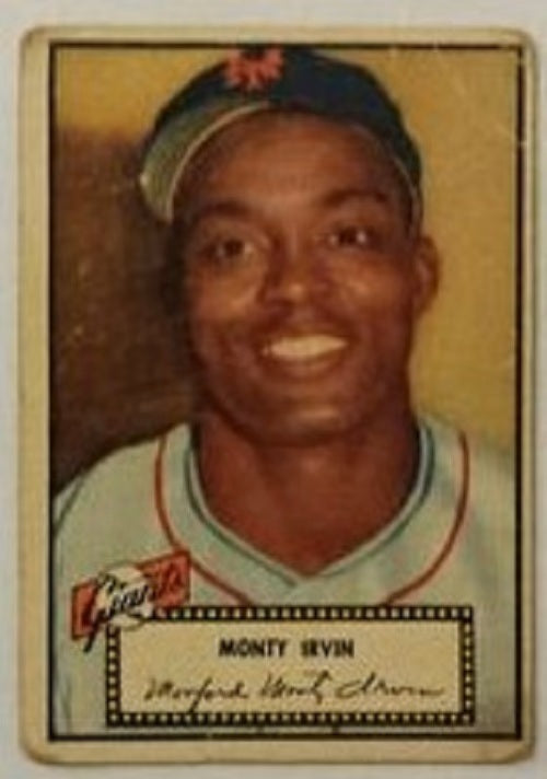1952 Topps baseball Monty Irvin #26, GIANTS / CUBS (HOF)