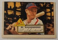 1952 Topps baseball Red Schoendienst #91, ST. LOUIS CARDINALS (HOF)