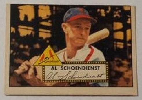 1952 Topps baseball Red Schoendienst #91, ST. LOUIS CARDINALS (HOF)