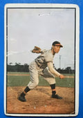1953 Bowman Color baseball Bob Feller #114, CLEVELAND (HOF)