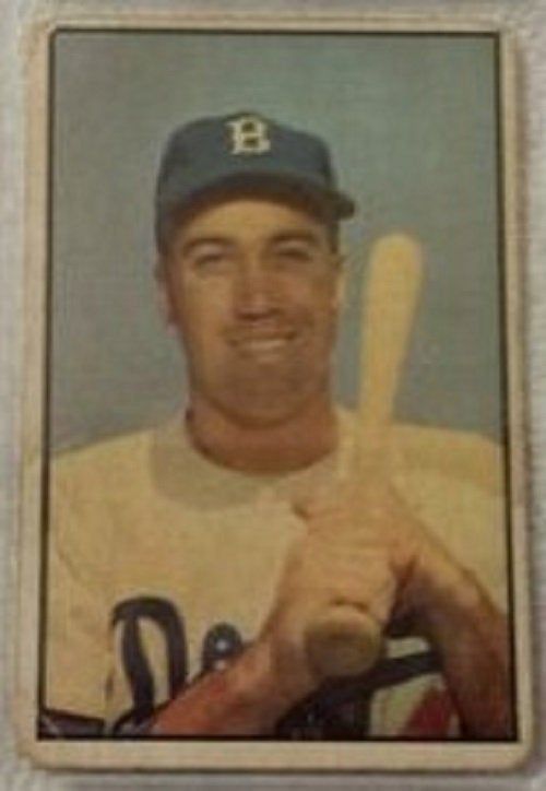 1953 Bowman Color baseball Duke Snider #117, DODGERS (HOF)