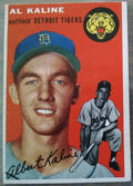 1954 Topps baseball Al Kaline rookie card #201, DETROIT TIGERS (HOF)