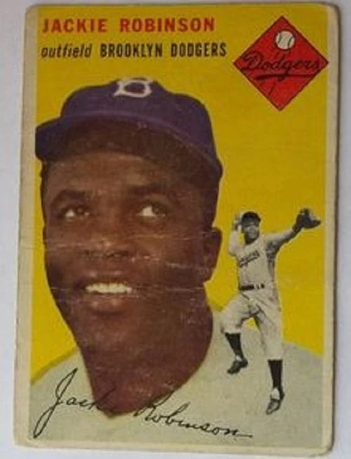 1954 Topps baseball Jackie Robinson #10, DODGERS (HOF)