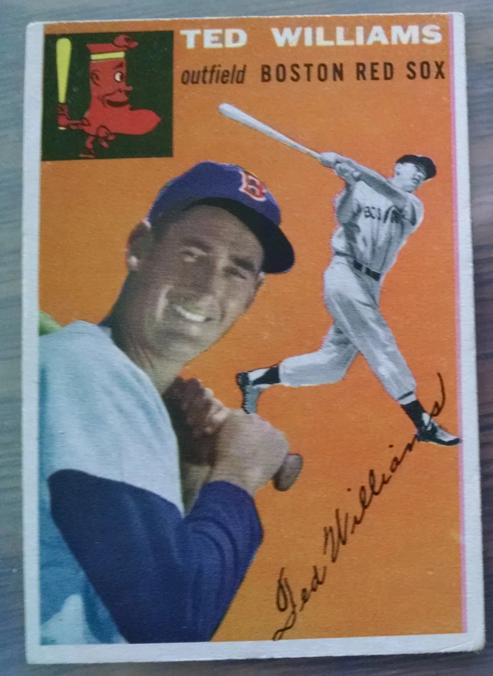 1954 Topps baseball Ted Williams #1, Boston RED SOX (HOF)