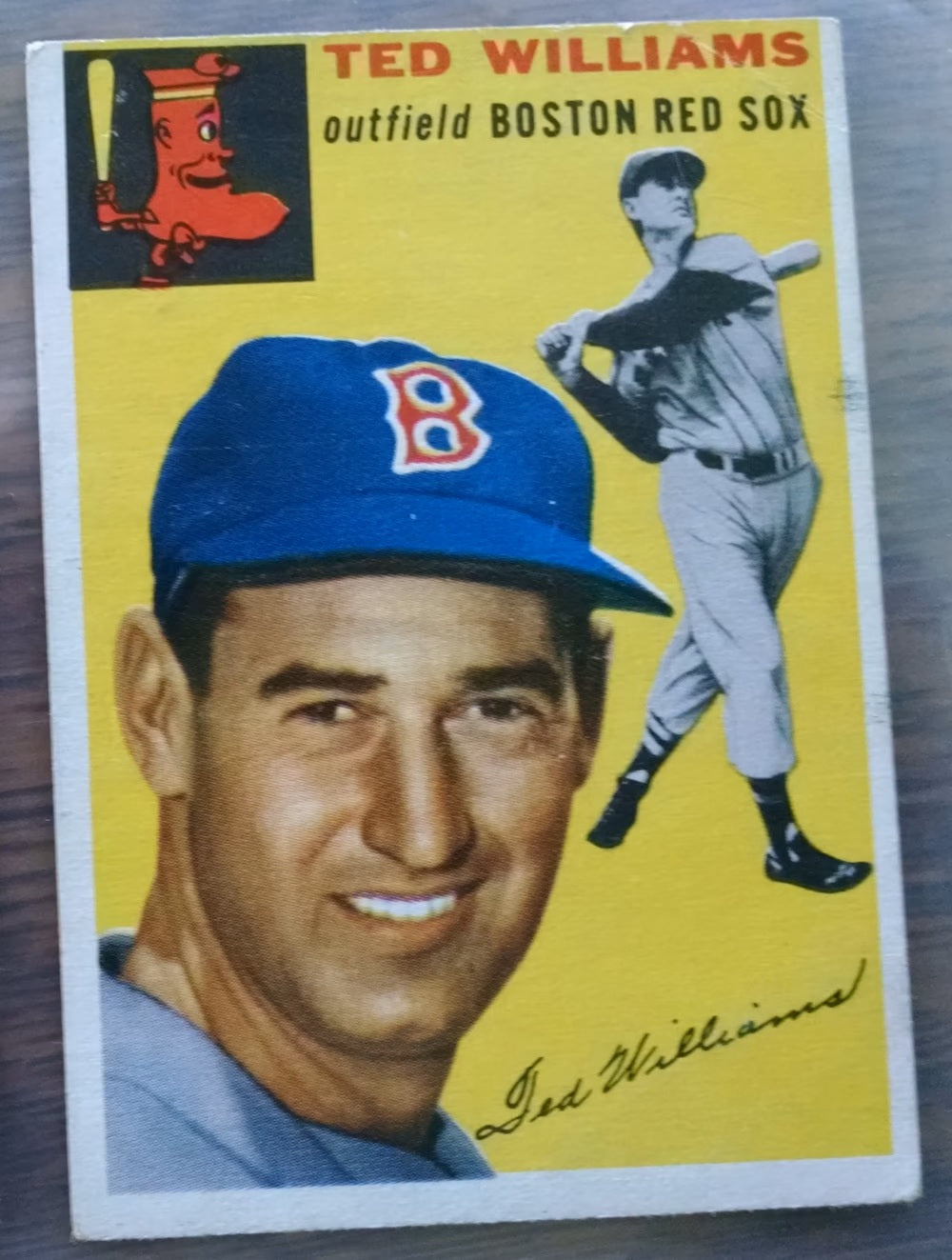 1954 Topps baseball Ted Williams #250, Boston RED SOX (HOF)