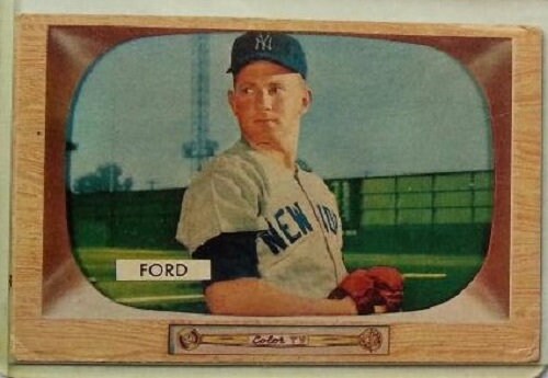 1955 Bowman baseball Whitey Ford #59, YANKEES (HOF)
