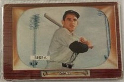 1955 Bowman baseball Yogi Berra #168, YANKEES (HOF)