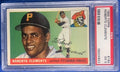 1955 Topps baseball Pittsburgh Pirates Roberto Clemente rookie card #164, PIRATES (HOF)