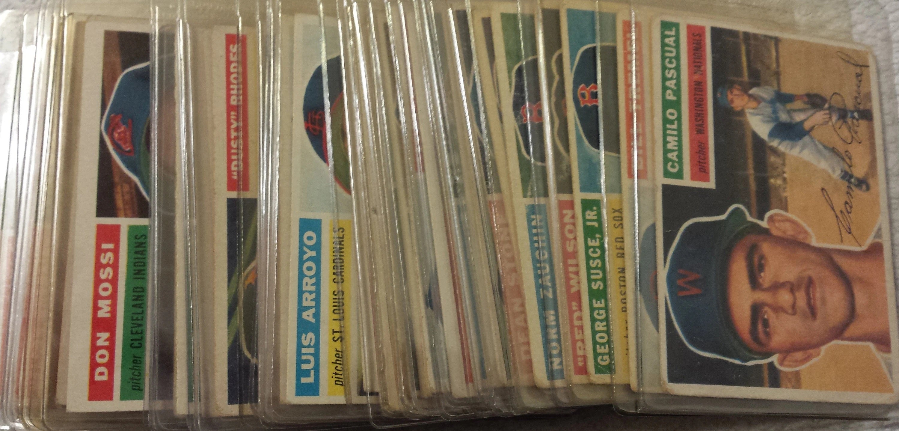 1956 Topps baseball cards, 140 card lot