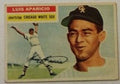 1956 Topps baseball Luis Aparicio rookie card #292, Chicago WHITE SOX (HOF)