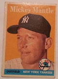 1958 Topps baseball New York Yankees Mickey Mantle #150, YANKEES (HOF)
