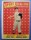 1958 Topps baseball New York Yankees Mickey Mantle #487, YANKEES (HOF)