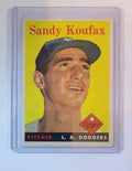1958 Topps baseball Sandy Koufax #187, DODGERS (HOF)