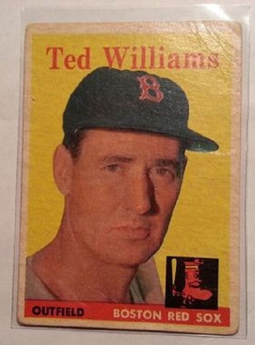 1958 Topps baseball Ted Williams #1, Boston RED SOX (HOF)
