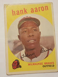 1959 Topps baseball Hank Aaron #380, BRAVES (HOF)