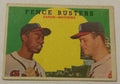 1959 Topps baseball Hank Aaron & Eddie Mathews #212, BRAVES (HOF)