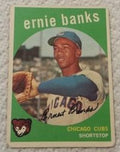1959 Topps baseball Chicago Cubs Ernie Banks #350, CUBS (HOF)