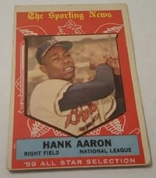 1959 Topps baseball Hank Aaron #561, BRAVES (HOF)