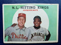 1959 Topps baseball Willie Mays & Richie Ashburn #317, GIANTS / PHILLIES (HOF)