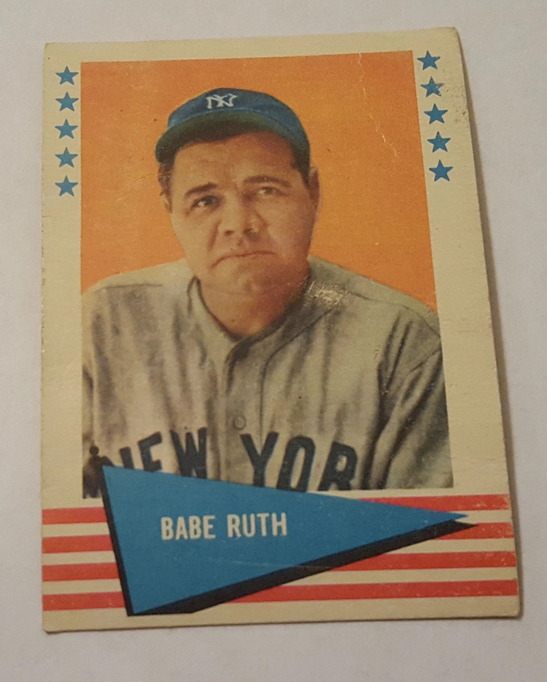 1961 Fleer baseball New York Yankees Babe Ruth #75, YANKEES (HOF)