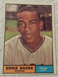 1961 Topps baseball Chicago Cubs Ernie Banks #350, CUBS (HOF)