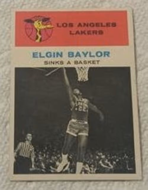 1961-62 Fleer basketball Elgin Baylor #46, LAKERS (HOF)