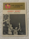 1961-62 Fleer basketball Jerry West #66, LAKERS (HOF)