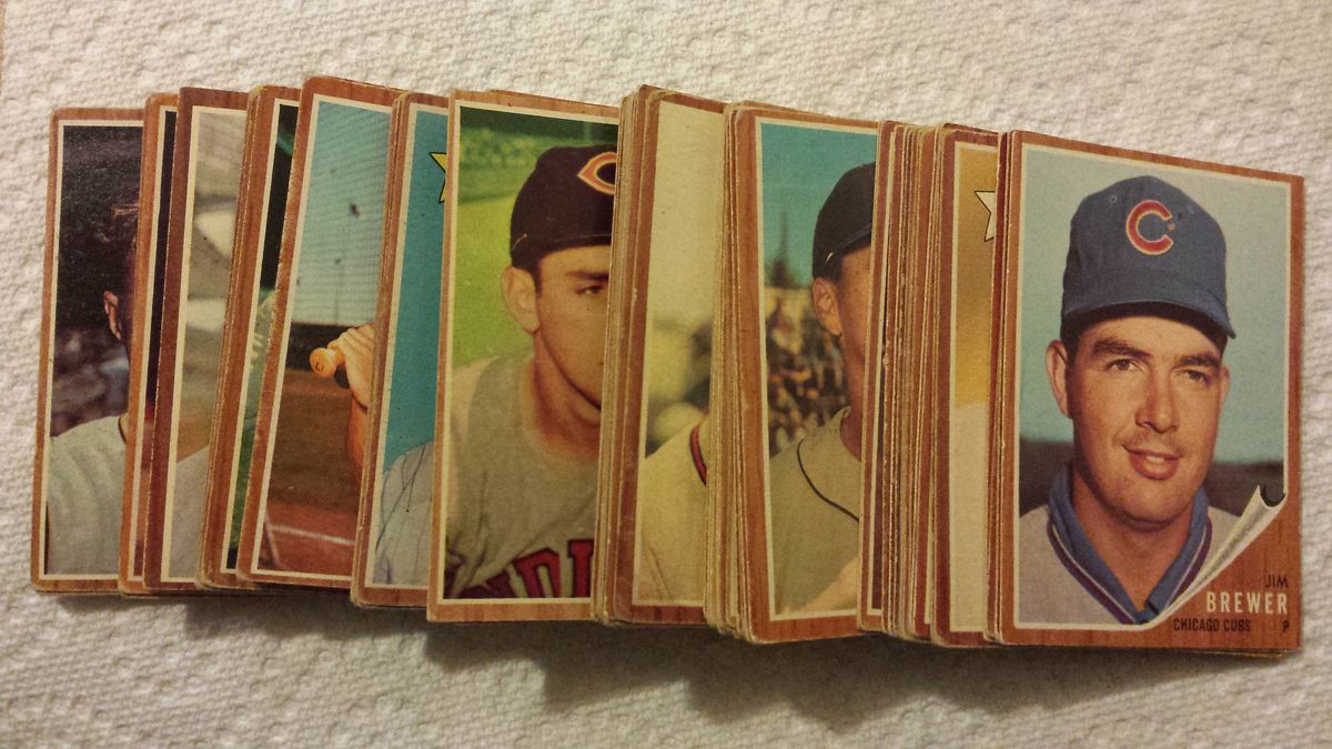1962 Topps baseball cards, 50 card lot