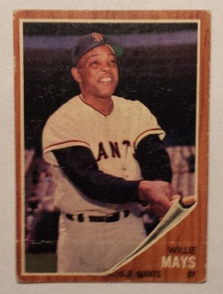 1962 Topps baseball Willie Mays #300, GIANTS / METS (HOF)