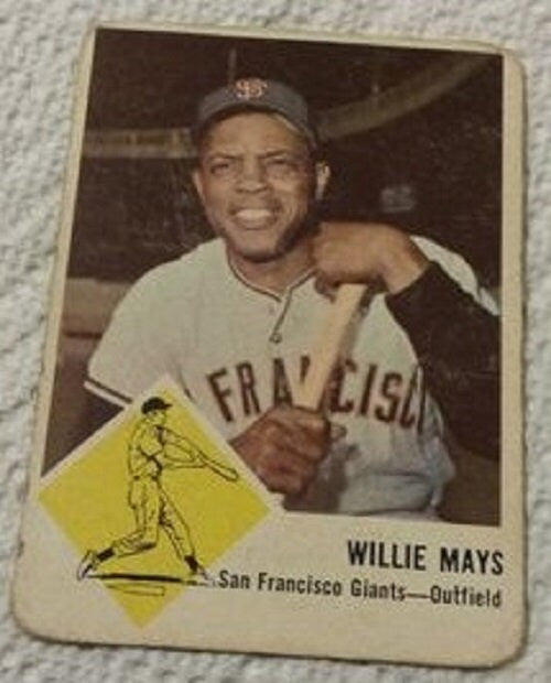 1963 Fleer baseball Willie Mays #5, GIANTS / METS (HOF)