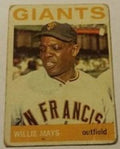 1964 Topps baseball Willie Mays #150, GIANTS / METS (HOF)