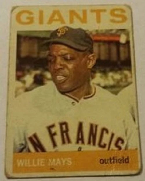 1964 Topps baseball Willie Mays #150, GIANTS / METS (HOF)