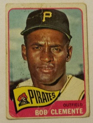 1965 Topps baseball Pittsburgh Pirates Roberto Clemente #160, PIRATES (HOF)