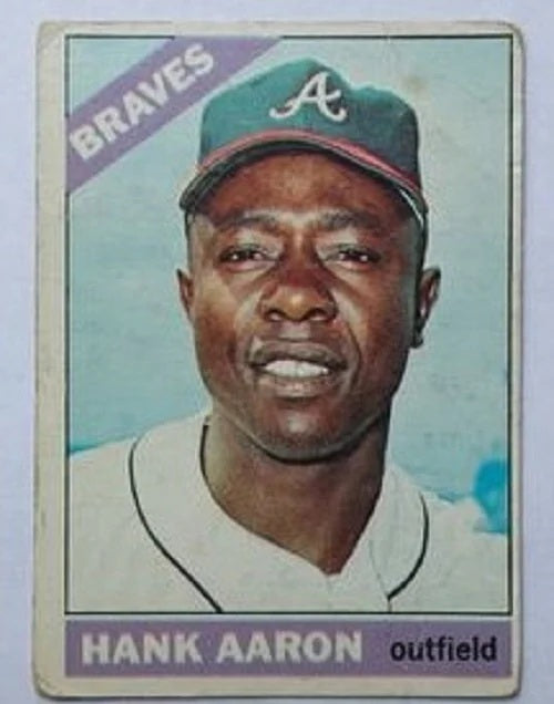 1966 Topps baseball Hank Aaron #500, BRAVES (HOF)