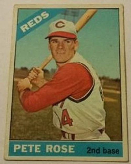 1966 Topps baseball Pete Rose #30, Cincinnati REDS / Philadelphia PHILLIES