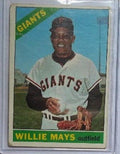 1966 Topps baseball Willie Mays #1, GIANTS / METS (HOF)