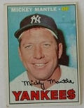 1967 Topps baseball New York Yankees Mickey Mantle #150, Yankees (HOF)