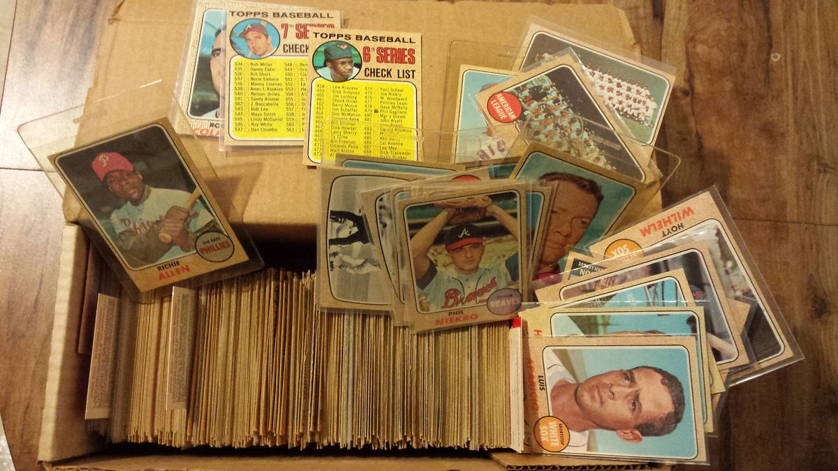 1968 Topps baseball cards, 1000 card lot