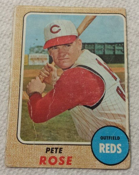 1968 Topps baseball Pete Rose #230, REDS / PHILLIES