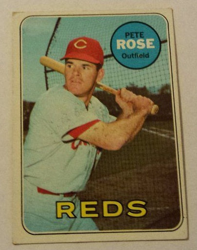 1969 Topps baseball Pete Rose #120, REDS / PHILLIES