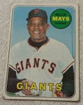 1969 Topps baseball Willie Mays #190, GIANTS / METS (HOF)