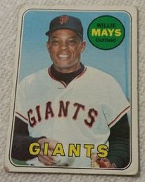 1969 Topps baseball Willie Mays #190, GIANTS / METS (HOF)