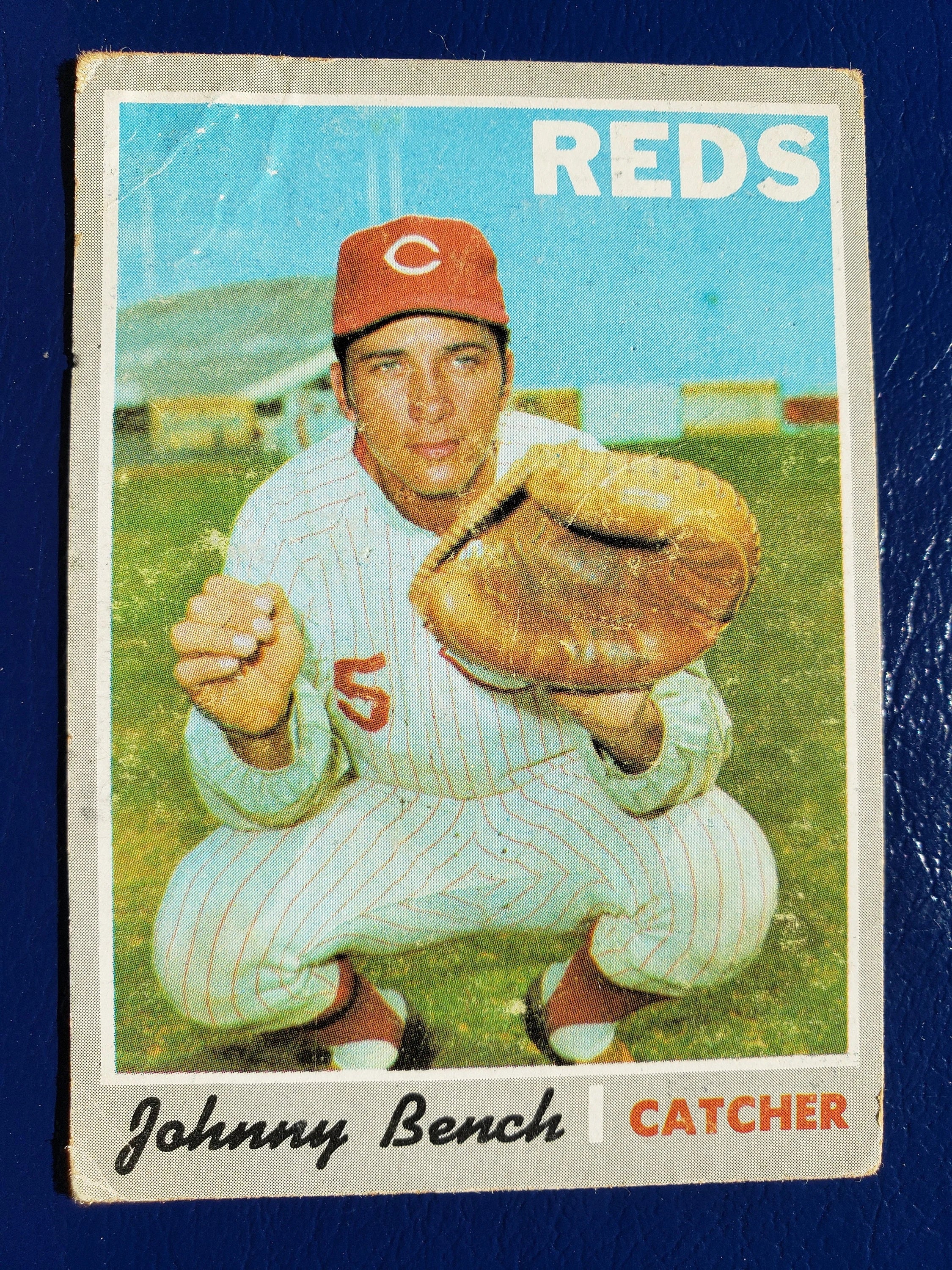 1970 Topps baseball Cincinnati Reds Johnny Bench #660, REDS (HOF)
