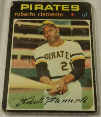 1971 Topps baseball Pittsburgh Pirates Roberto Clemente #630, PIRATES (HOF)